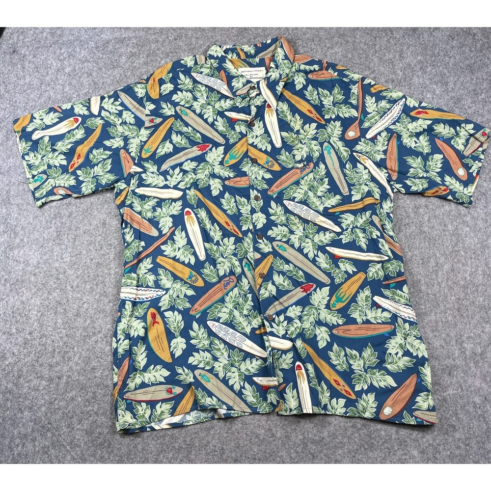Reyn Spooner Dietrich‎ Varez Shirt Men 2XL Multicolored Hawaiian Surf Long Board